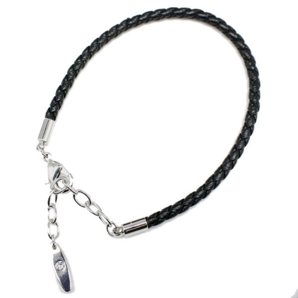 SWAROVSKI® Bracelet Lederarmband 150mm schwarz 180010