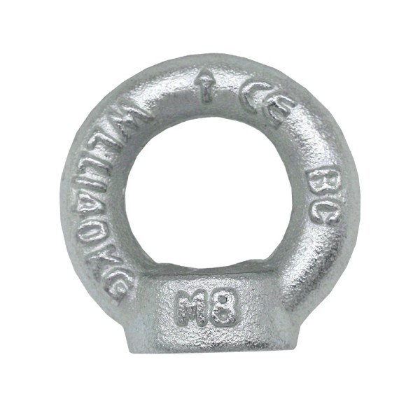 Ringmutter M10 DIN 582 C15E Ösen-Mutter Eisen verzinkt Anschlagmittel Traglast 230kg