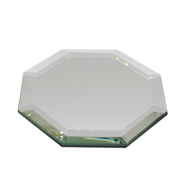 Kristallglas Spiegel d.62mm für Dekoartikel Dekospiegel Glasuntersetzer