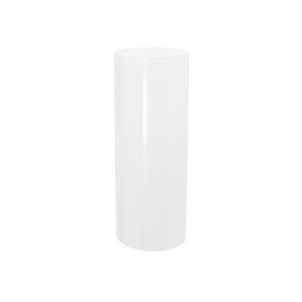 Hochwertige E14 Glas Kerzenhülse L. 85mm d.32mm Weißglas