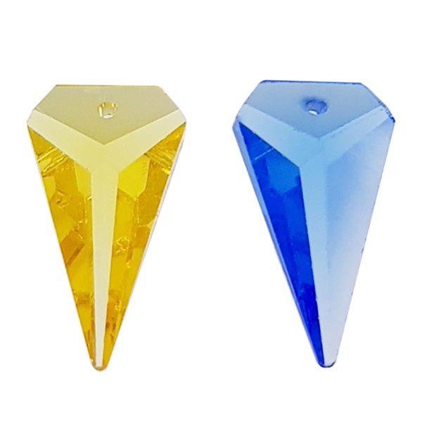 SWAROVSKI® Kristall Spitze JET farbig L. 24,5mm zum aufhängen
