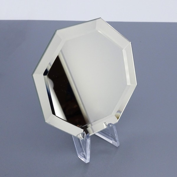Kristallglas Spiegel d.63mm für Dekoartikel Dekospiegel Glasuntersetzer