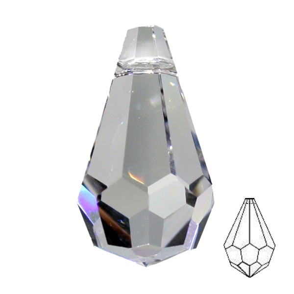 Kristall Birnel 20mm kristallklar Nr. 405