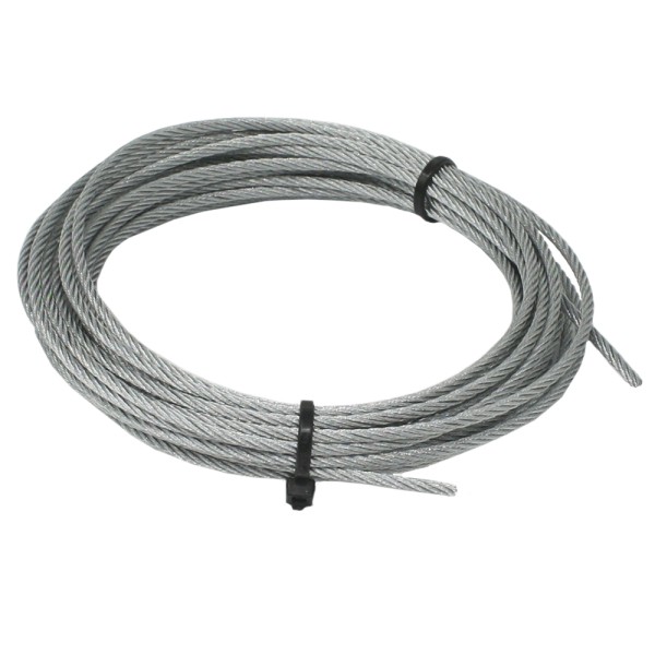 Drahtseil Stahldraht-Seil 2mm verzinkt 1/5 Meter Stahlseil