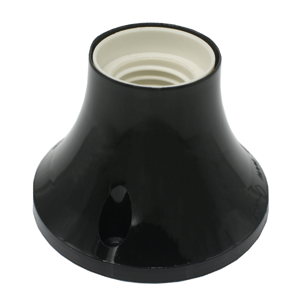 Lampenfassung schwarzes Porzellan – Für die Wandmontage E27/Max 75 W