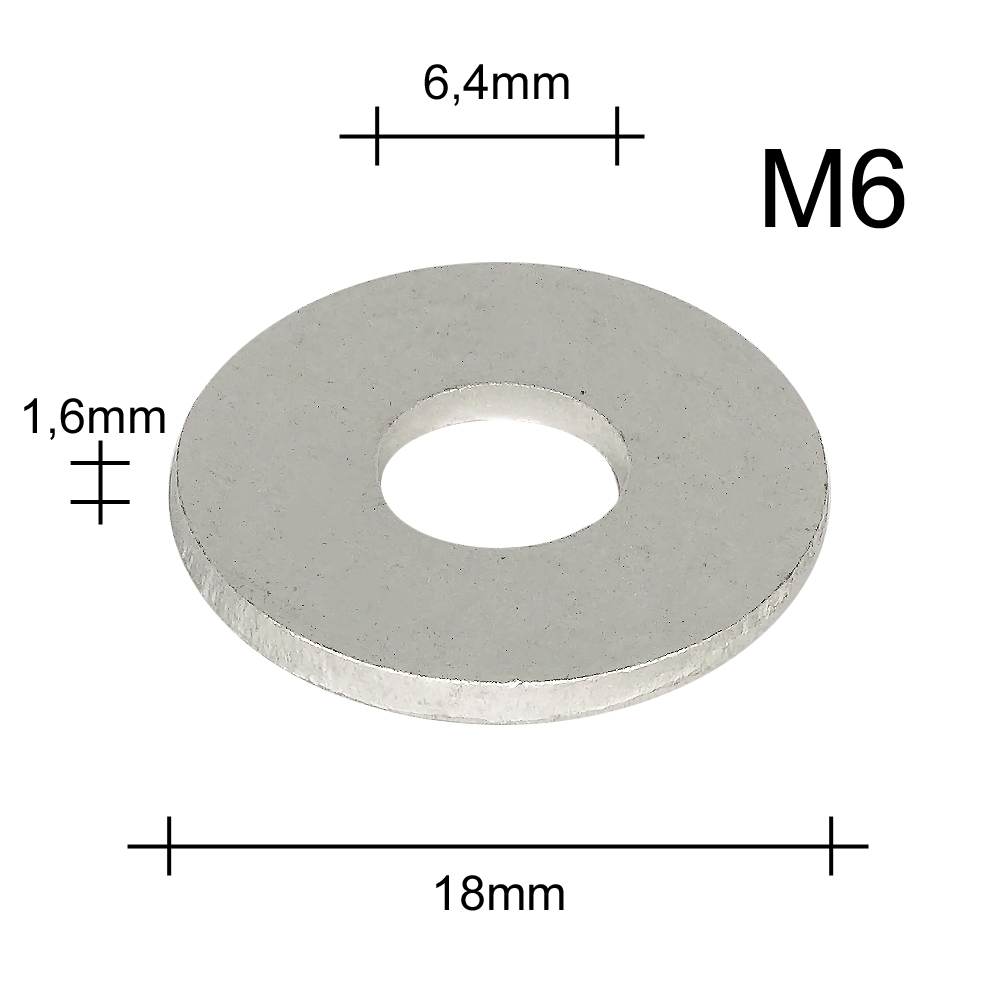 8,4mm Unterlegscheiben DIN 9021 Stahl verzinkt großer Außendurchmesser,  0,90 €