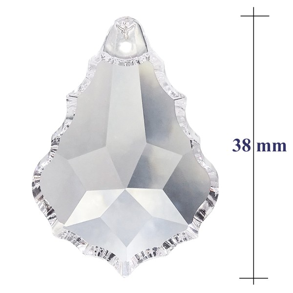 Kristall Barock Pendeloque kristallklar 1-Loch No.911